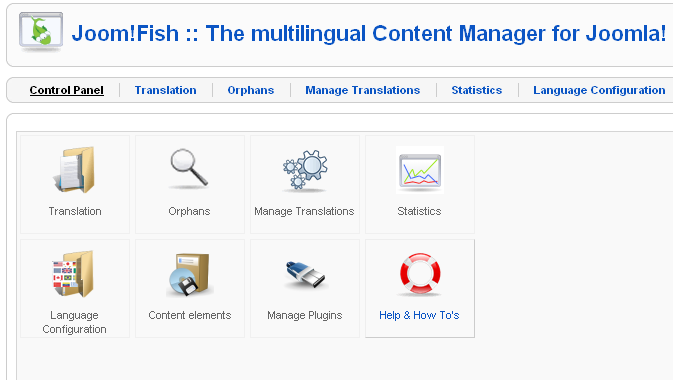 Joomfish-MultilingualContentManager