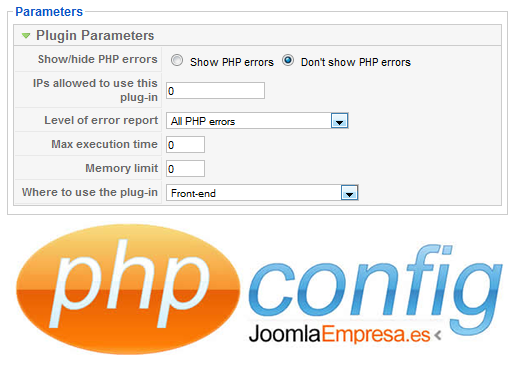 parametros phpconfig