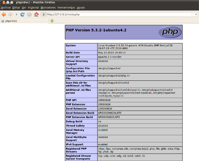 php info